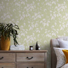 118259 Trail Flower Green Wallpaper by Next