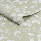 118259 Trail Flower Green Wallpaper by Next