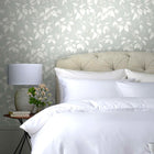 118260 Trail Flower Grey Wallpaper by Next