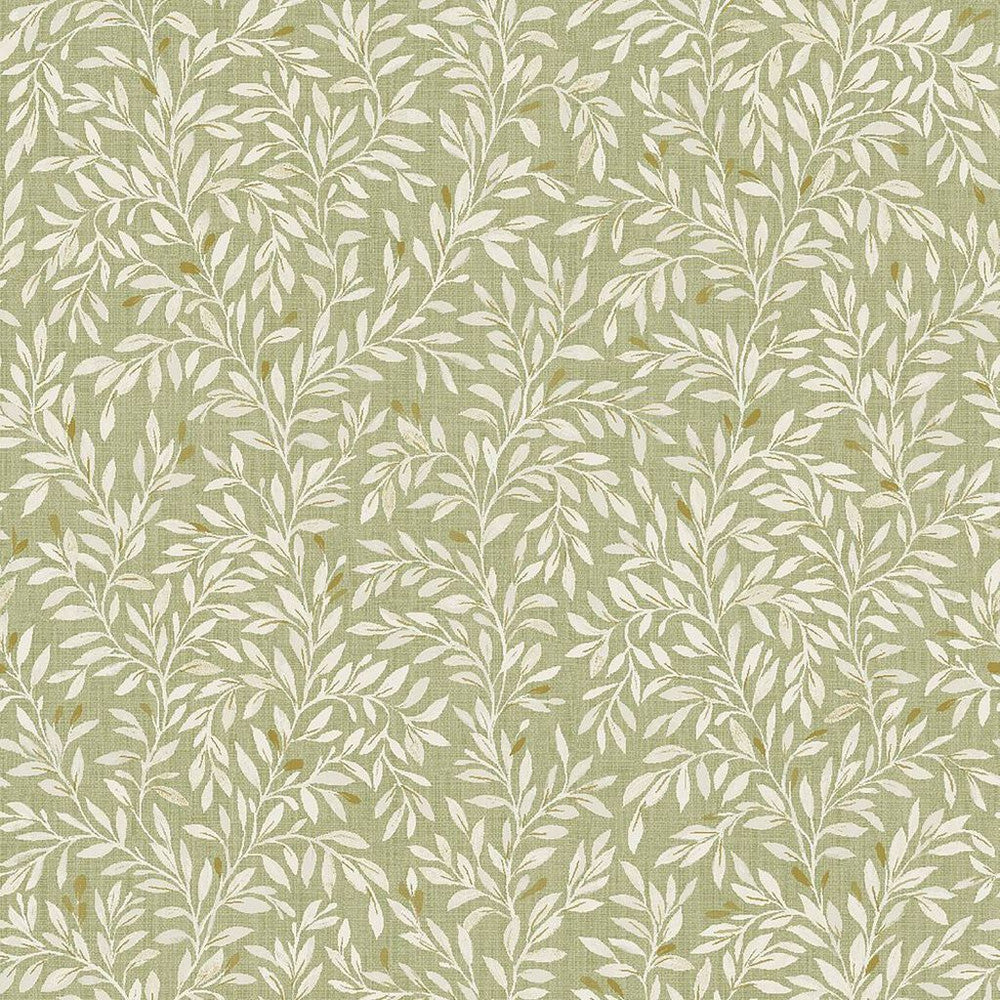 118261 Ditsy Leaf Green Wallpaper by Next