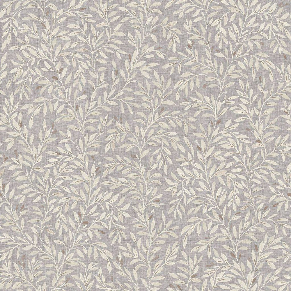118263 Ditsy Leaf Grey Wallpaper by Next