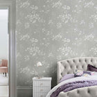 118269 Leaf Grey Wallpaper by Next