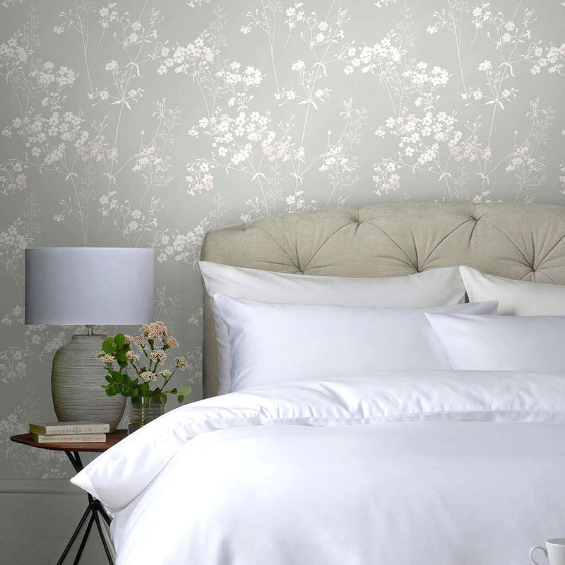 118270 Leaf Pink Wallpaper by Next