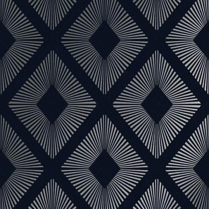 118272 Deco Triangle Navy Wallpaper by Next