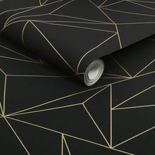 118277 Scatter Geo Black Wallpaper by Next