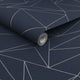 Scatter Geo Navy Wallpaper by Next