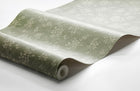 Hip Rose Light Green and Beige Icons Wallpaper by Boråstapeter
