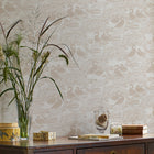 118471 Swans Dove Grey  Wallpaper by Laura Ashley