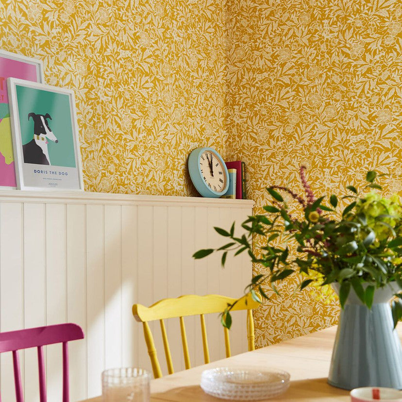 118542 Twilight Ditsy Antique Gold Wallpaper by Joules
