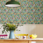 118543 Arts and Crafts Floral Rainbow Wallpaper by Joules