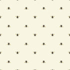118544 Botanical Bee Creme Wallpaper by Joules