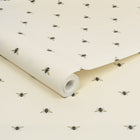 118544 Botanical Bee Creme Wallpaper by Joules