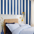 118550 Harborough Stripe Coast Blue Wallpaper by Joules