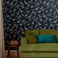 118555 Hunting Birds French Navy Wallpaper by Joules