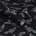 118555 Hunting Birds French Navy Wallpaper by Joules