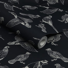 118555 Hunting Birds French Navy Wallpaper by Joules
