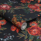 118557 Forest Chinoiserie French Navy Wallpaper by Joules