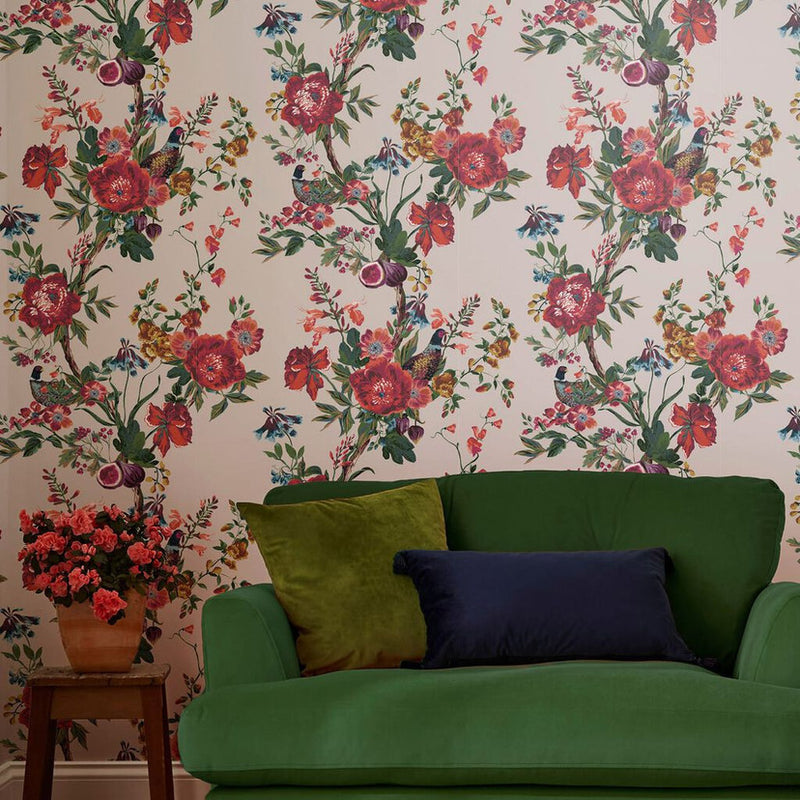 118558 Forest Chinoiserie Antique Creme Wallpaper by Joules