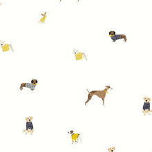 118560 Harbour Dogs Creme Wallpaper by Joules