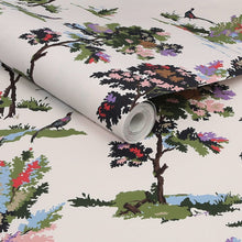 118563 Woodland Scene Dawn Grey Wallpaper by Joules