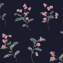 118564 Swanton Floral Midnight Navy Wallpaper by Joules
