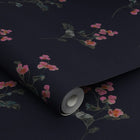 118564 Swanton Floral Midnight Navy Wallpaper by Joules
