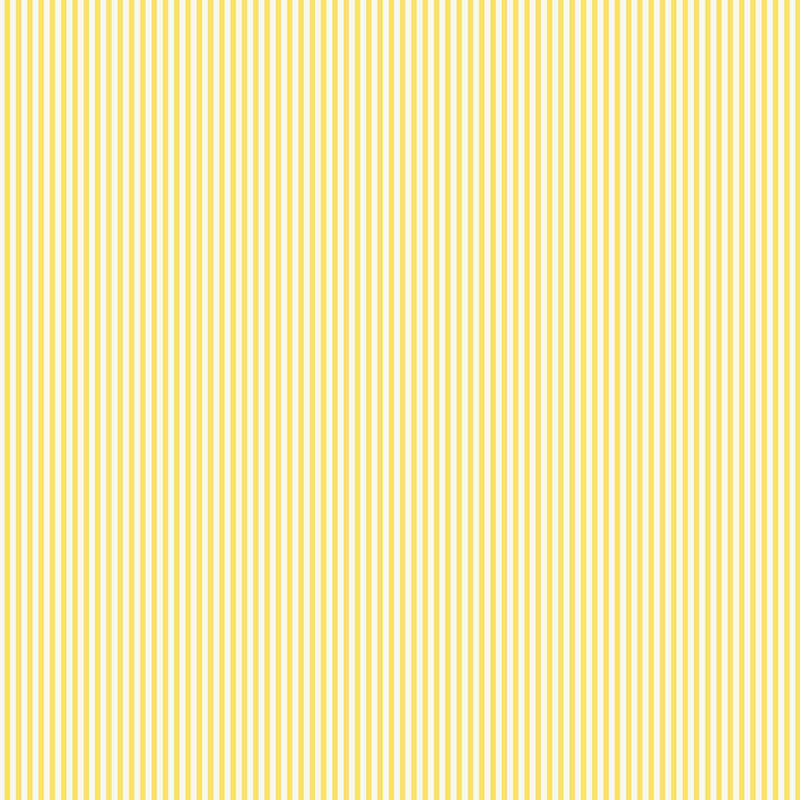 118584 Ticking Stripe Lemon Wallpaper by Joules