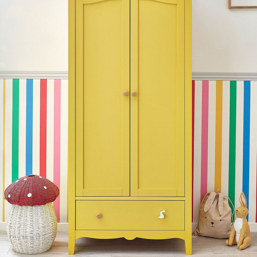 118585 Country Critters Chunky Stripe Wallpaper by Joules