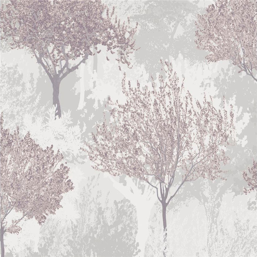 118714 Birch Mauve Superfresco Easy Wallpaper by Graham & Brown