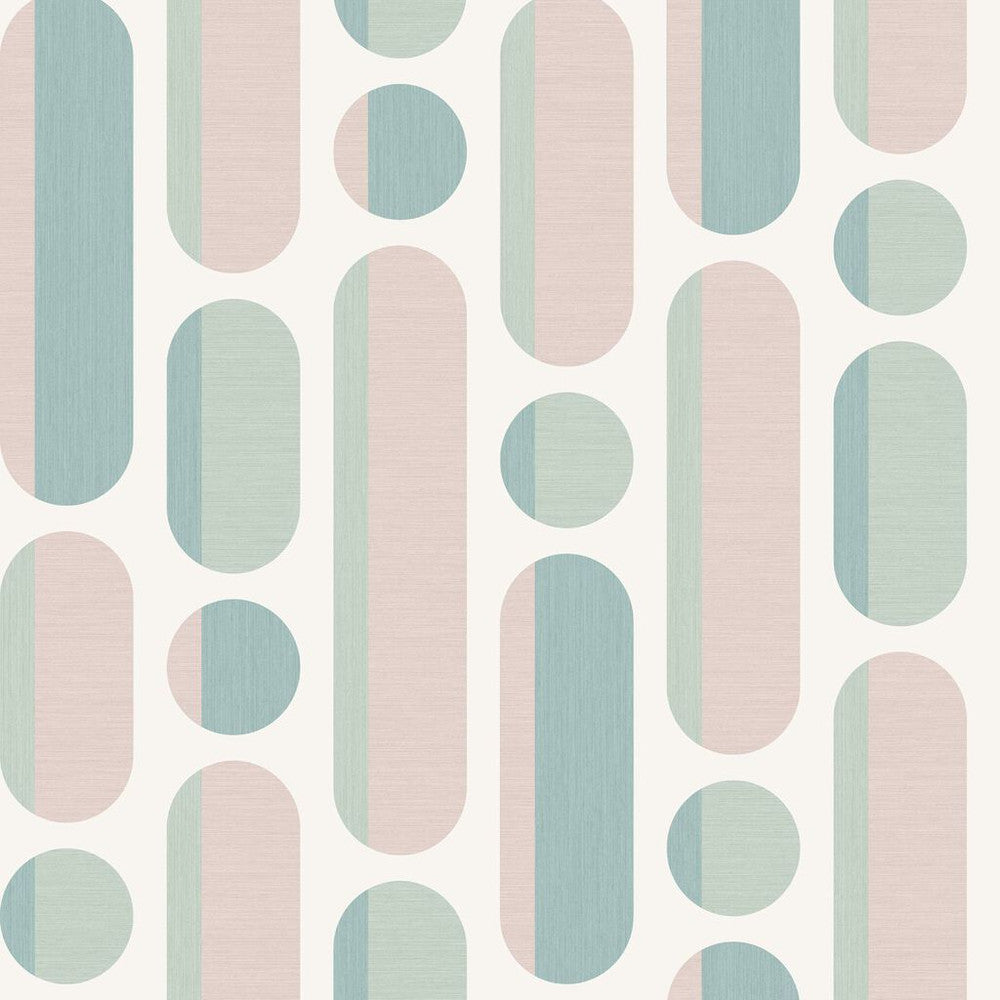 118720 Morse Rose and Sage Wallpaper by Envy