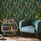 118721 Leaf It Out Midnight Wallpaper by Envy