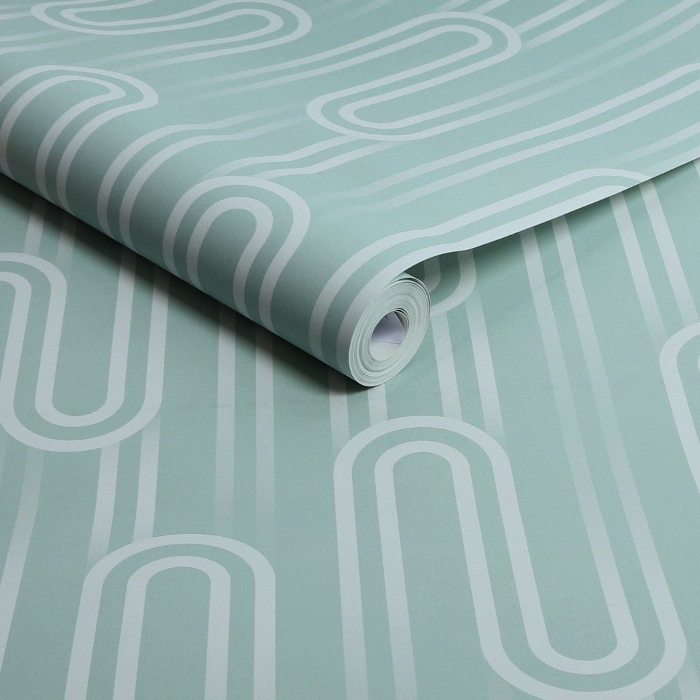 118730 Ups n Downs Pistachio Wallpaper by Envy