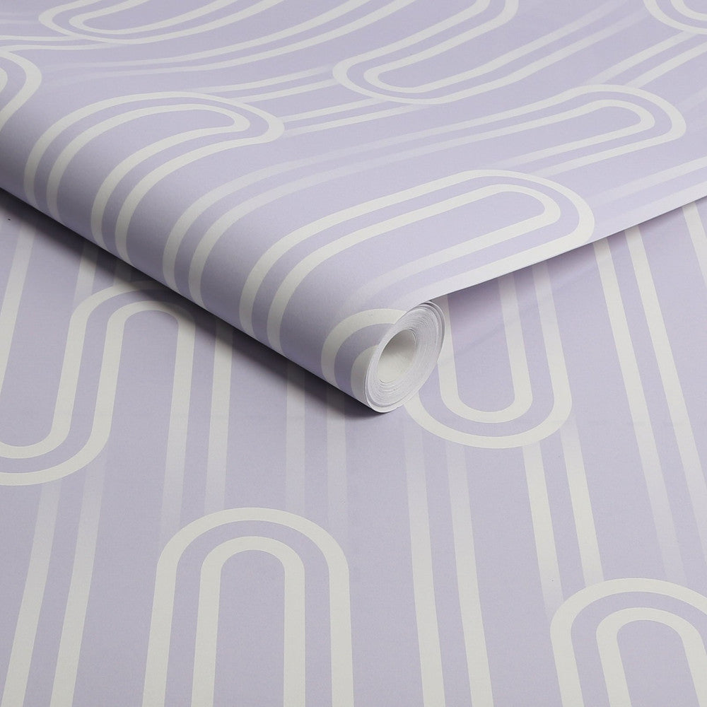 118731 Ups n Downs Lavender Wallpaper by Envy