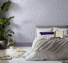 118731 Ups n Downs Lavender Wallpaper by Envy