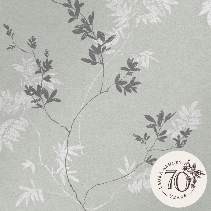 119840 Mari Mineral Green Wallpaper by Laura Ashley