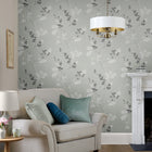 119840 Mari Mineral Green Wallpaper by Laura Ashley