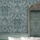 119842 Apolline Jade Green Wallpaper by Laura Ashley