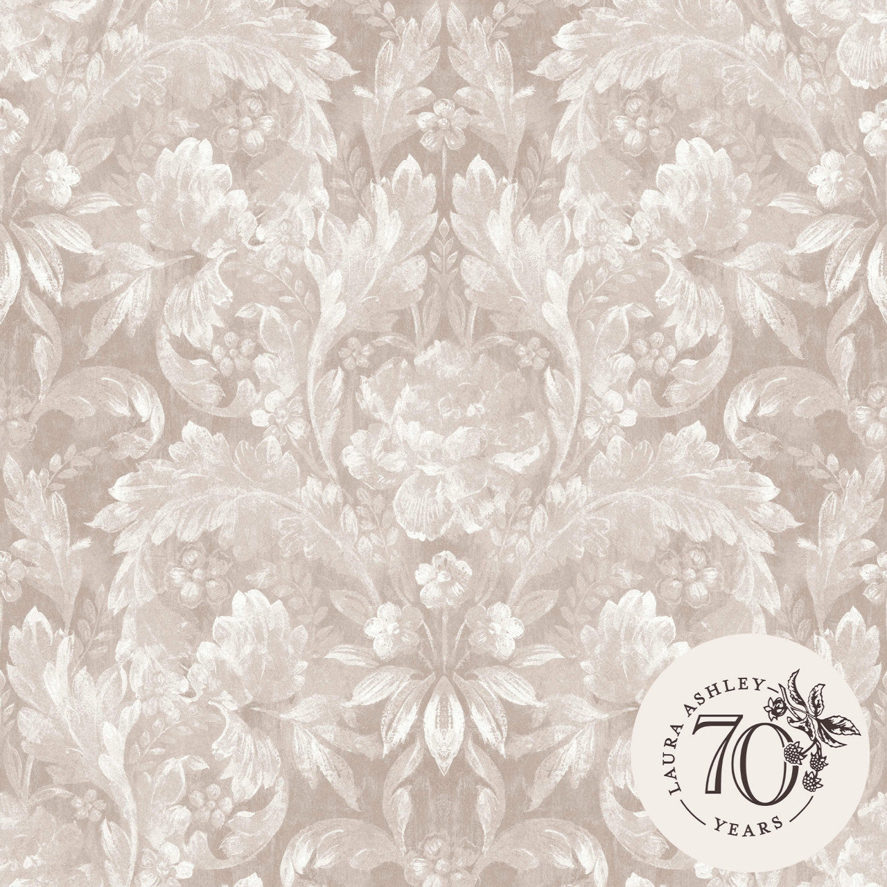 119843 Apolline Dove Grey Wallpaper by Laura Ashley