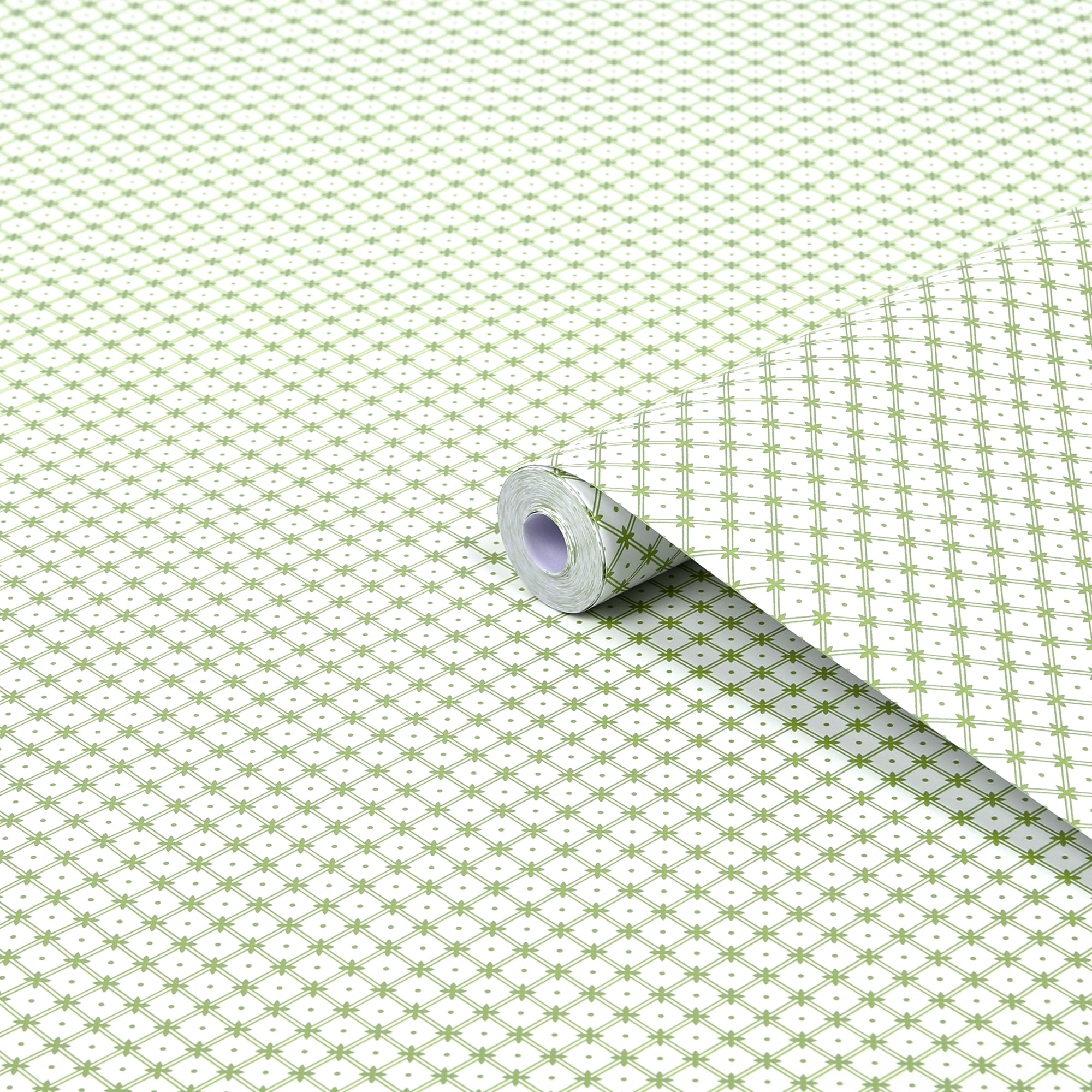 119848 Wickerwork Leaf Green Wallpaper by Laura Ashley