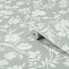119855 Rye Sage Green Wallpaper by Laura Ashley