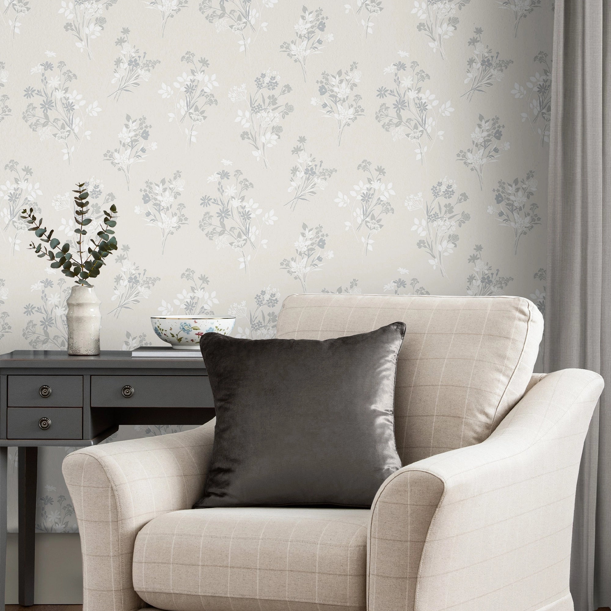 119856 Igerna Natural Wallpaper by Laura Ashley