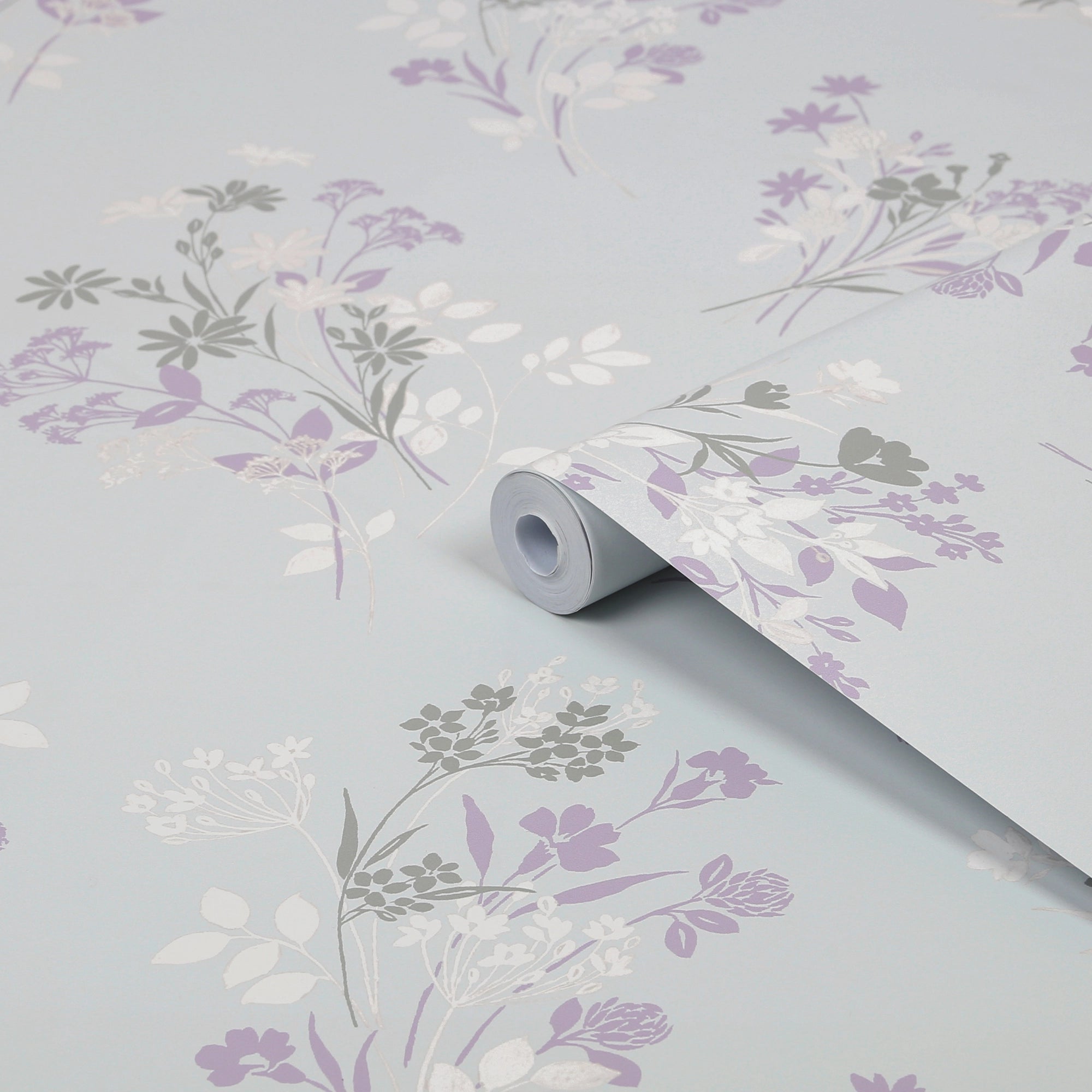 119857 Igerna Pale Duck Egg Blue Wallpaper by Laura Ashley