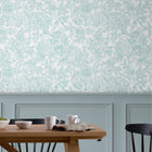 119860 Louise Duck Egg Blue Wallpaper by Laura Ashley