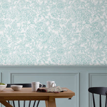 119860 Louise Duck Egg Blue Wallpaper by Laura Ashley