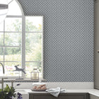 119861 Trefoil Slate Grey Wallpaper by Laura Ashley