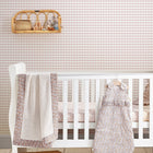 119865 Gingham Amethyst Purple Wallpaper by Laura Ashley