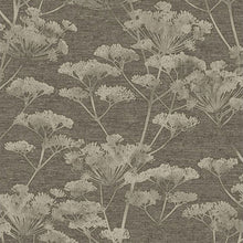 119966 Serene Seed-Head Taupe and Gold Boutique Wallpaper By Graham & Brown