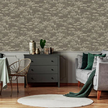 119966 Serene Seed-Head Taupe and Gold Boutique Wallpaper By Graham & Brown