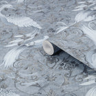 120132 Tregaron Midnight Blue Wallpaper by Laura Ashley