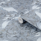 120132 Tregaron Midnight Blue Wallpaper by Laura Ashley
